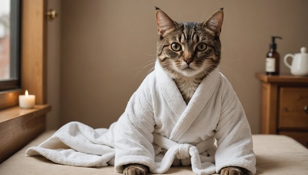 Le charme irrésistible de la robe de chambre le chat
